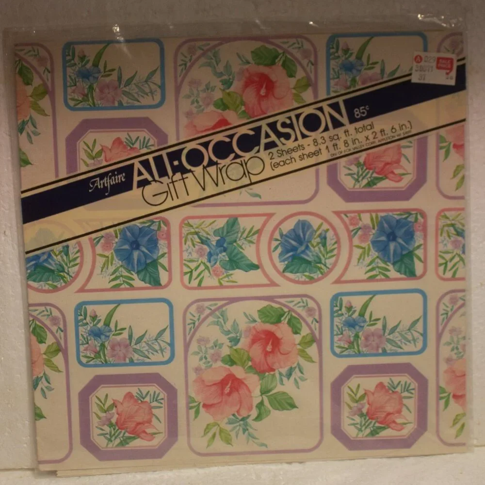 Vintage All Occasion Flat Wrap 20x30 Sheets New Old Stock Unopened Lot of 6